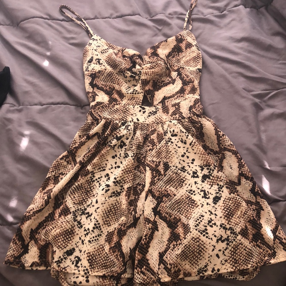 Windsor Animal print cut out romper